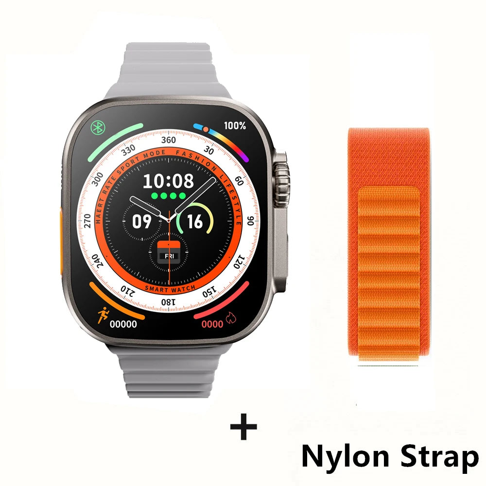 Pour Apple Smart Watch 10 Ultra X 3 Pro Max Gen2 49 mm AMOLED SMARTWATCH RACHAGE RATIFIQUE CHARGE WIRE SANS MEN FEMMES POUR SPORT