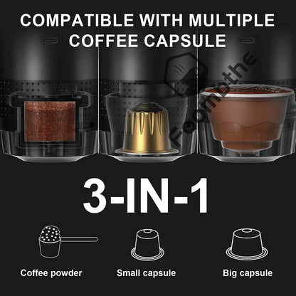 Machine de café à expresso électrique sans fil pour cafetière de camping en voiture et à domicile