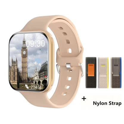 New Watch 10 Smart Watch Men Température corporelle BT Appelez NFC toujours exposée