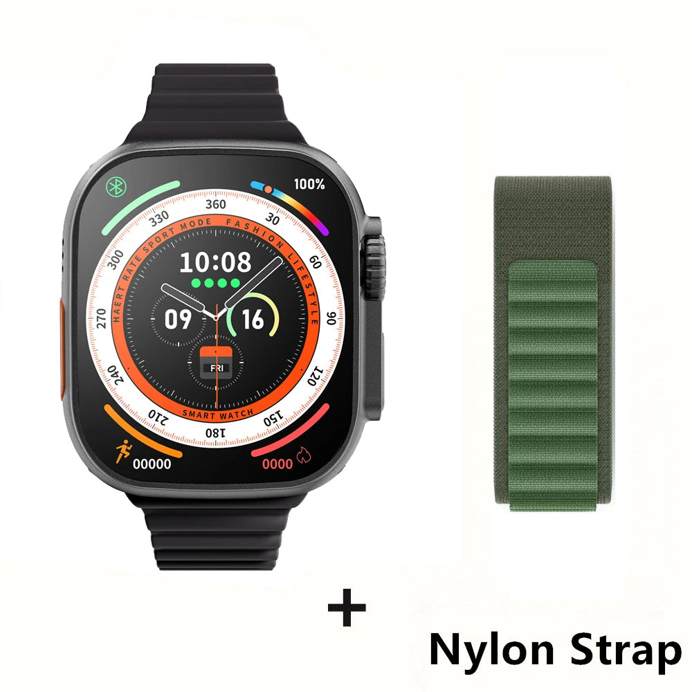 Pour Apple Smart Watch 10 Ultra X 3 Pro Max Gen2 49 mm AMOLED SMARTWATCH RACHAGE RATIFIQUE CHARGE WIRE SANS MEN FEMMES POUR SPORT
