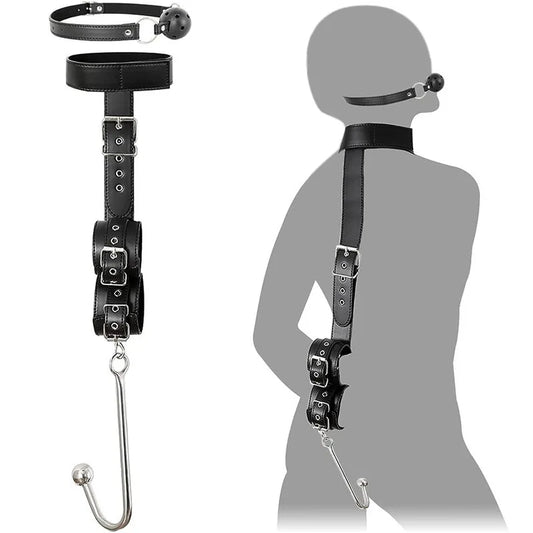 Kit de contraintes de bondage sexuel anal hook bdsm, ensembles de retenus de relâchement des pseudo-coups pour le dos, jeu de relâche, jeu pour adultes
