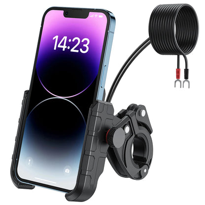 Montage du téléphone à moto avec chargeur USB C 20W Port de charge rapide Port imperméable Motorcycle de moto Habilleur de téléphone portable