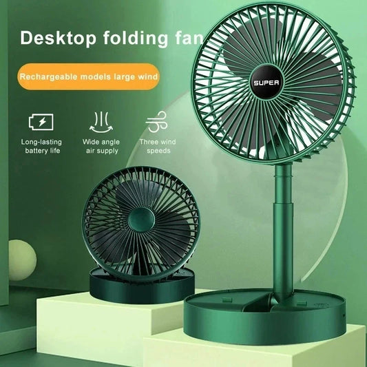 Bureau pliable rechargeable petit ventilateur mini-facteur portable portable USB Home Low Bruit Haute durée Mini ventilateur électrique