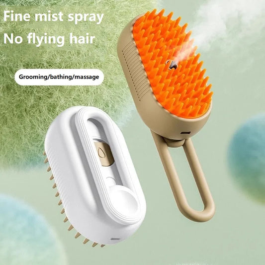 Brousse de chien à vapeur peigne à animaux de compagnie électrique chat cheveux courte brosse chienne voiture animal cheveux peigne de chien toilettage de brosse de compagnie de brosse à cheveux gsz6