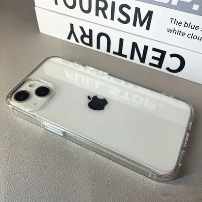 Étui de téléphone en acrylique doux transparent luxe pour iPhone 16 15 14 13 12 11 Pro Max XS X XR 7 8Plus Mini Couverture de protection anti-choc