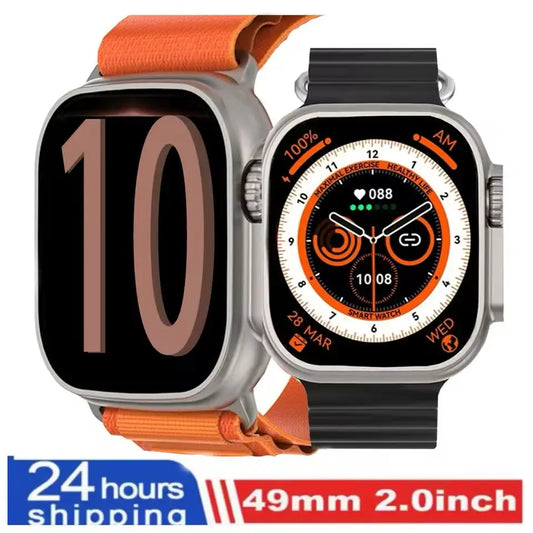 Pour Apple Smart Watch 10 Ultra X 3 Pro Max Gen2 49 mm AMOLED SMARTWATCH RACHAGE RATIFIQUE CHARGE WIRE SANS MEN FEMMES POUR SPORT