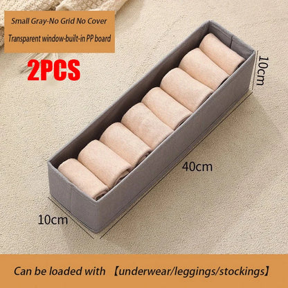 1pcs Pantalons Boîte de rangement Organisateurs d'organisateurs d'armoires et de tiroirs Boîtes pliables en tissu pour l'organisation de la garde-robe de chambre à coucher à la maison