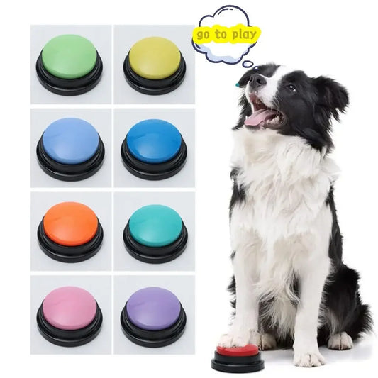 Boutons de communication de chien bouton d'enregistrement vocal pour le buzzer de formation des animaux