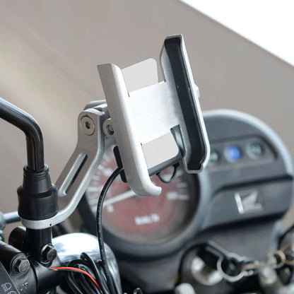 Motorcycle Goidon Mobile Support en aluminium Chargeur USB Miroirs du support de téléphone portable Mont Navigation GPS pour le support de vélo Moto