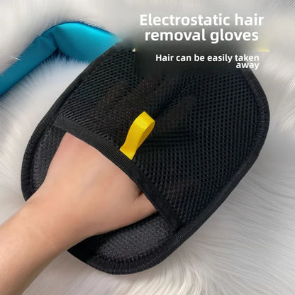 Glants de nettoyage de poils pour animaux de compagnie efficaces Outils de brossage de dépilation pour le toilettage de chat pour chiens brosses douce enlève les cheveux du canapé-marin