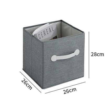 Boîte de rangement à domicile Tissu à chambre pliante Boîte de rangement de jouets Organisation et bureau de maison de rangement