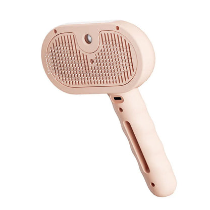 Brosse de vapeur de 3 po sur 1 avec bouton de relâchement brossage de toilettage de chat rechargeable pour chats brosse à poils brosse pour animaux de compagnie pour chiens petits animaux