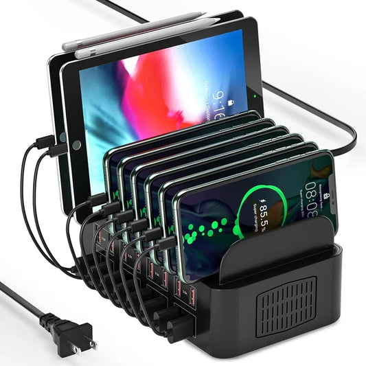 ASENGRY 150W Universal Multi USB Charger 16 Port USB Station de charge de la station de charge pour iPad iPhone 15 14 13 Pro Max Samsung S24