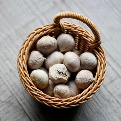 Wall-mounted Vegetable Basket Fruit and Sundry Basket Natural Wicker Weave Storage Basket Kitchen Storage Home Decoration