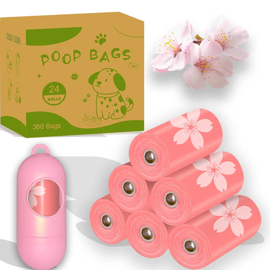 EPI Sac de merde de chien dégradable épaissis à parfum floral Sac de merde pour animaux