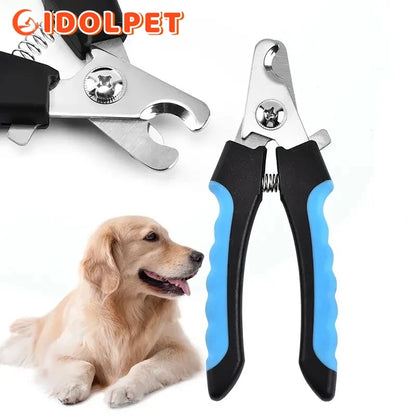 Clipper à ongles d'animaux de compagnie professionnel avec gardien de sécurité Ciseaux en acier inoxydable chien pour chats pour la griffe
