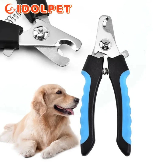 Clipper à ongles d'animaux de compagnie professionnel avec gardien de sécurité Ciseaux en acier inoxydable chien pour chats pour la griffe