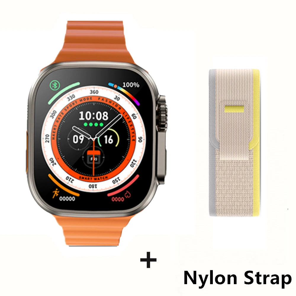 Pour Apple Smart Watch 10 Ultra X 3 Pro Max Gen2 49 mm AMOLED SMARTWATCH RACHAGE RATIFIQUE CHARGE WIRE SANS MEN FEMMES POUR SPORT