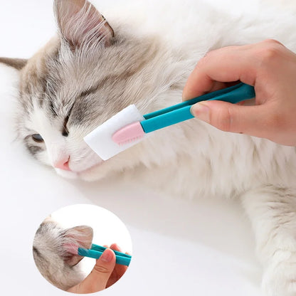 Chats de chats aliments de nettoyage de animal de compagnie Soft Eye Frot à main