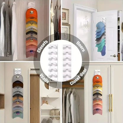 1PC Hat Organizer Hat Multifunctional Storage Wall Organizer Baseball Cap Storage Home Decoration New Year Gift