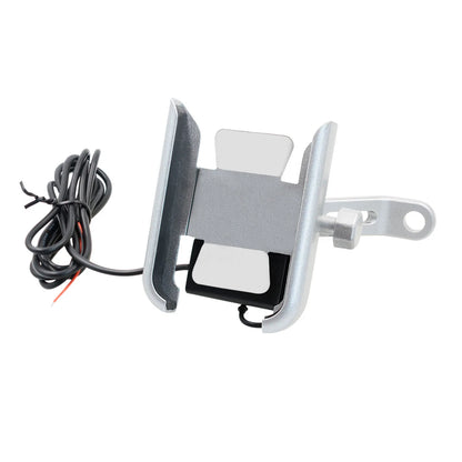 Motorcycle Goidon Mobile Support en aluminium Chargeur USB Miroirs du support de téléphone portable Mont Navigation GPS pour le support de vélo Moto