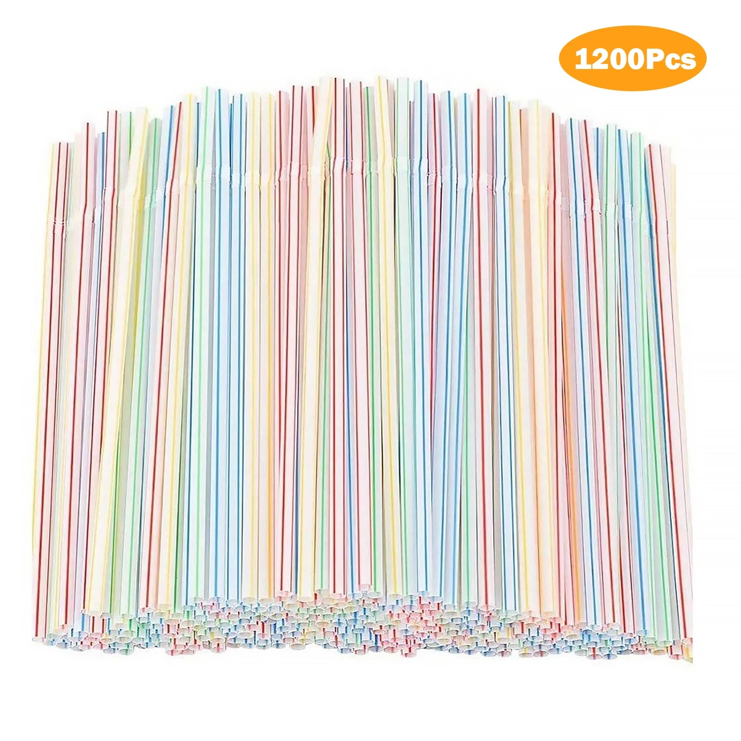 100-1500pcs Paies à boire Paies en plastique flexibles Paignes plastiques colorées Présine