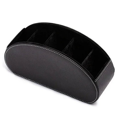 5 Organisateur en cuir PU Grid Télécommande Télétéopitace et porte-télévision Box de rangement Brosse Cosmetics