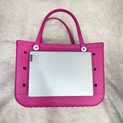 XL Beach Croc Bag EVA Rubber Waterproof Travel Picnic Storage Basket Extra Large Women Shopping Handbag Sac Jelly Beach Tote Bag