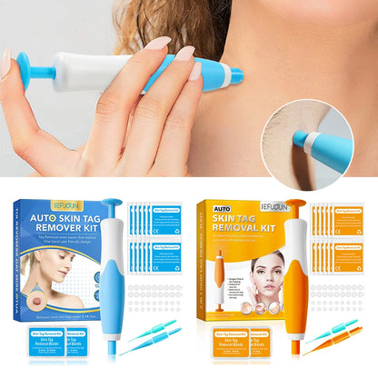 2 en 1 Micro Micro Skin Tag Dispositif Dispositif standard et micro-étiquette de peau Kit d'élimination de la peau