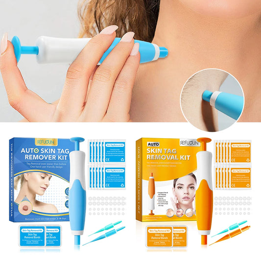 2 en 1 Micro Micro Skin Tag Dispositif Dispositif standard et micro-étiquette de peau Kit d'élimination de la peau