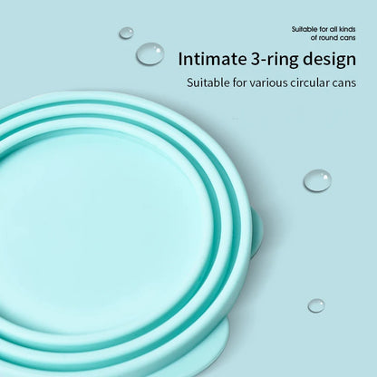 Portable Silicone Chien Chat Lide en conserve 2-en-1 Scellant de nourriture cuillère Pet Food Cover Strangez les couvercles de maintien frais accessoires pour chiens