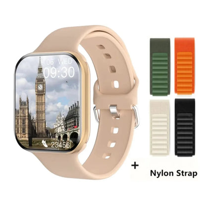 New Watch 10 Smart Watch Men Température corporelle BT Appelez NFC toujours exposée