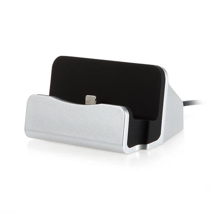 Téléphone Station de chargement Docktop Desktop Téléphone Base de chargement 2-en-1 Mini Stand pour les accessoires de téléphone mobile Micro USB Type-C