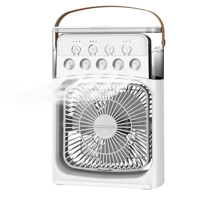 3 po en 1 ventilateur climatiseur ménage petit refroidisseur d'air LED LED LEMILLE PORTABLE HUMIDIFICATE