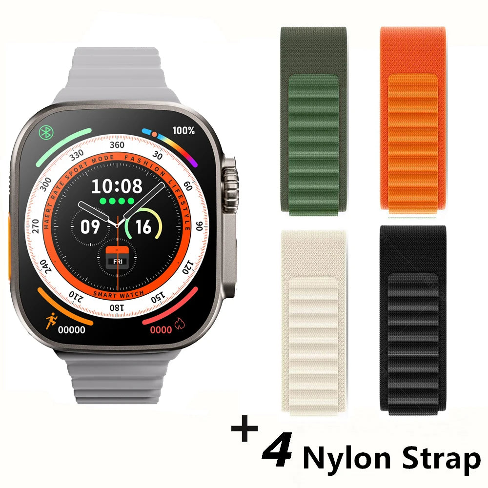 Pour Apple Smart Watch 10 Ultra X 3 Pro Max Gen2 49 mm AMOLED SMARTWATCH RACHAGE RATIFIQUE CHARGE WIRE SANS MEN FEMMES POUR SPORT