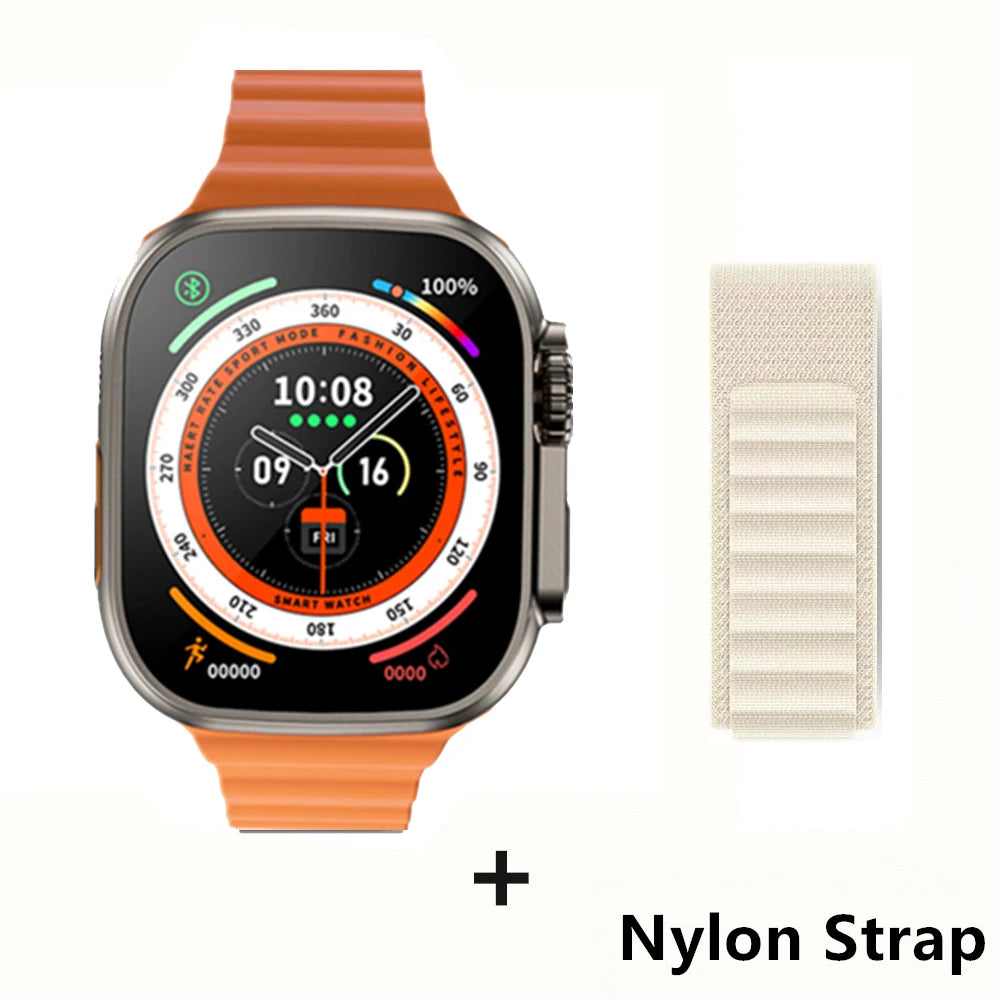 Pour Apple Smart Watch 10 Ultra X 3 Pro Max Gen2 49 mm AMOLED SMARTWATCH RACHAGE RATIFIQUE CHARGE WIRE SANS MEN FEMMES POUR SPORT