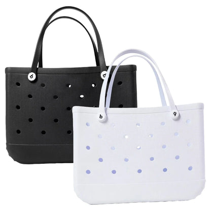 XL Beach Croc Bag EVA Rubber Waterproof Travel Picnic Storage Basket Extra Large Women Shopping Handbag Sac Jelly Beach Tote Bag
