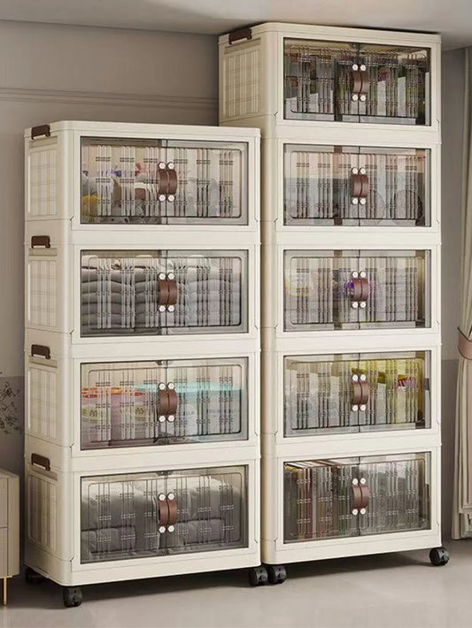 Armoire de rangement de rangement à pliage multifonction de grande capacité Organisateur de placard à poussière Boîtes de rangement faciles à installer