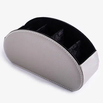 5 Organisateur en cuir PU Grid Télécommande Télétéopitace et porte-télévision Box de rangement Brosse Cosmetics