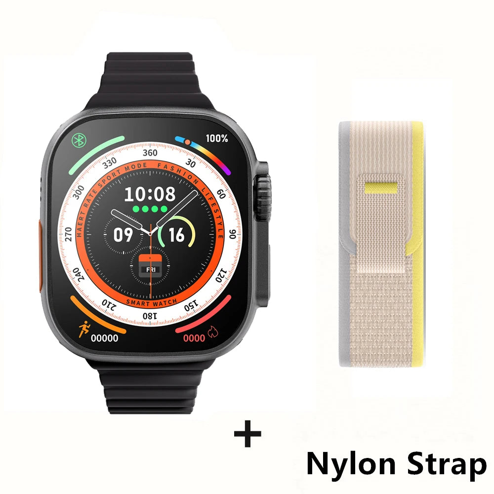 Pour Apple Smart Watch 10 Ultra X 3 Pro Max Gen2 49 mm AMOLED SMARTWATCH RACHAGE RATIFIQUE CHARGE WIRE SANS MEN FEMMES POUR SPORT