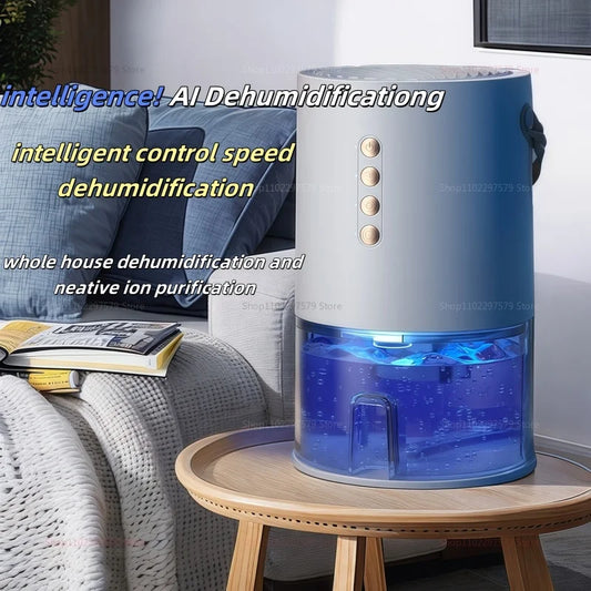 Purificateur d'air intelligent Déhumidificateur portable pour le filtre à air Mini déshumidificateur Bureau de chambre cuisine silencieuse petite déshumidificateur