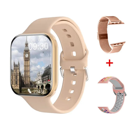 New Watch 10 Smart Watch Men Température corporelle BT Appelez NFC toujours exposée