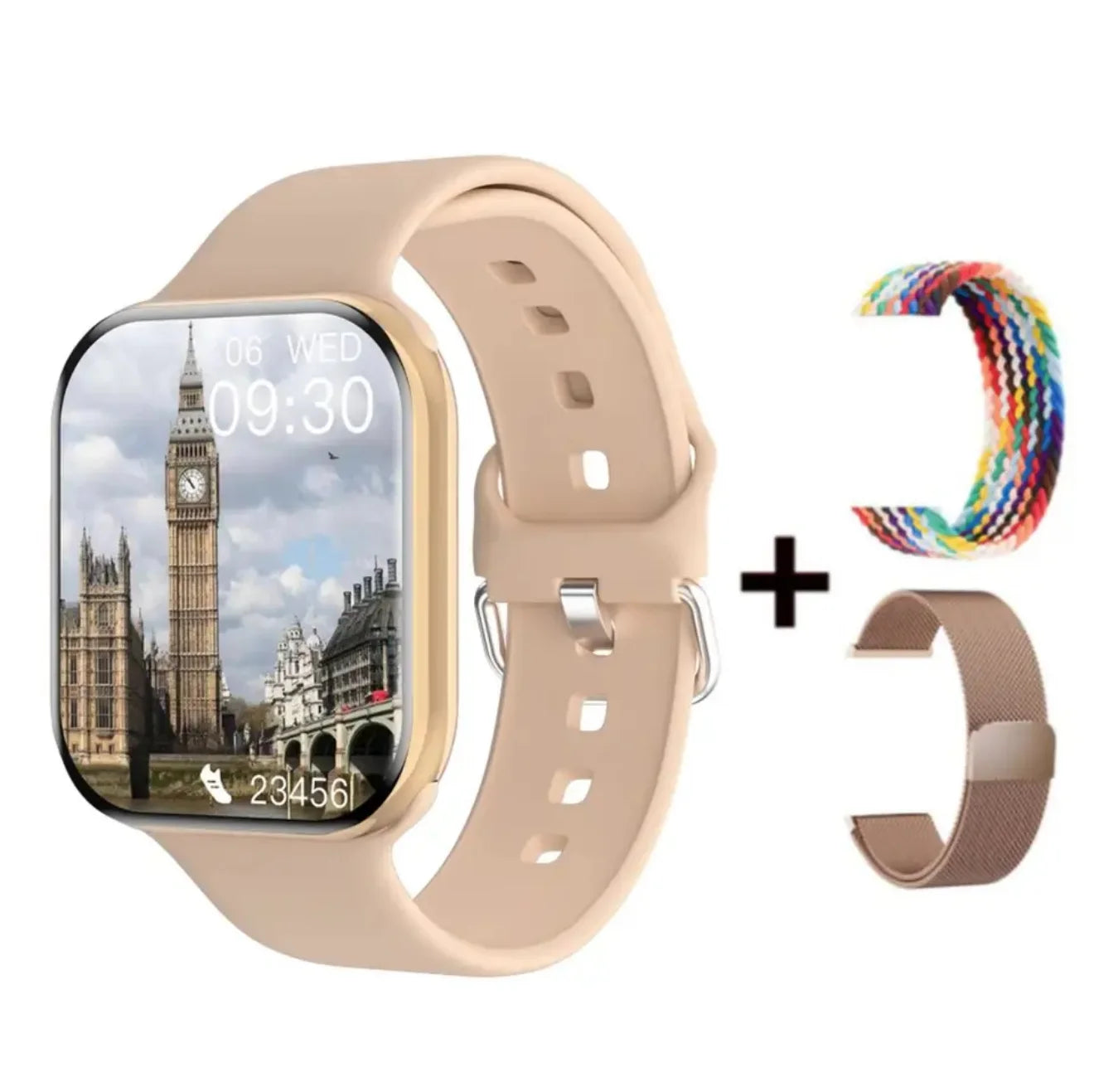 New Watch 10 Smart Watch Men Température corporelle BT Appelez NFC toujours exposée
