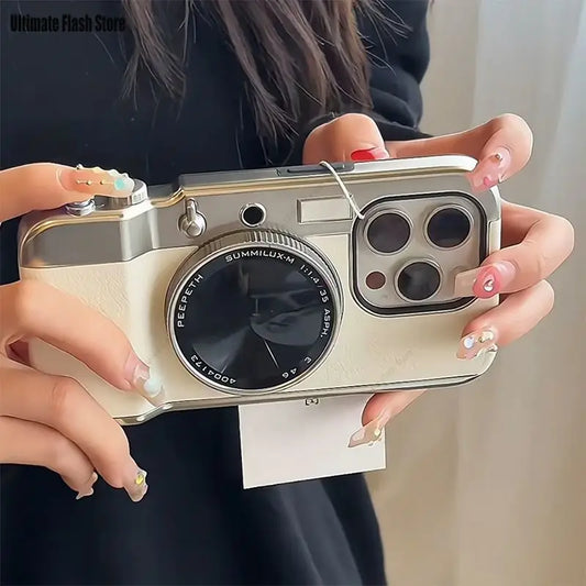 Étui de téléphone de l'appareil photo tout-en-un pour iPhone 16 15 Pro 14 13 12 11 avec miroir Aspiration magnétique Bluetooth Connection de protection