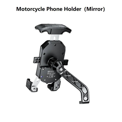Porte-téléphonie de moto étanche Charge sans fil de charge mobile MOBILE MIRMOIRE MIROIR USB CHARGEUR USB PRÉDICATION À 360 degrés pour Moto