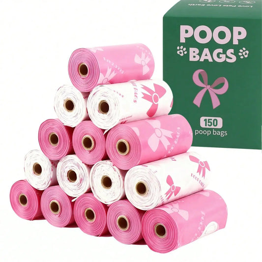 3/6/10/12 Rolls 180 Count Sacs de merde de chiens super épaisses, polyéthylène à l'épreuve des fuites adapté aux chats et aux chiens, aux fournitures de nettoyage pour animaux de compagnie