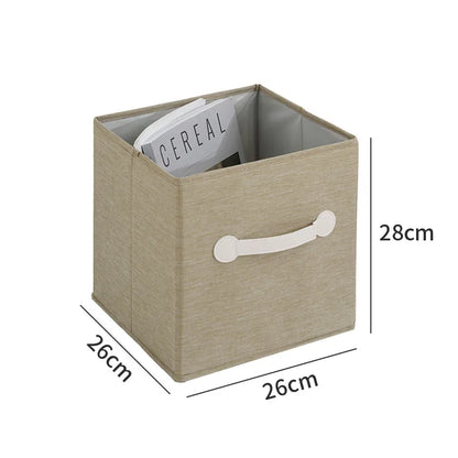 Boîte de rangement à domicile Tissu à chambre pliante Boîte de rangement de jouets Organisation et bureau de maison de rangement