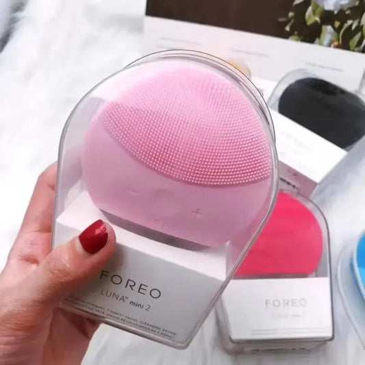 lUNA Mini2 Facial Silicone Facial Nettoying Brush, avant le logo réel, charge USB, étanche, niveau 8