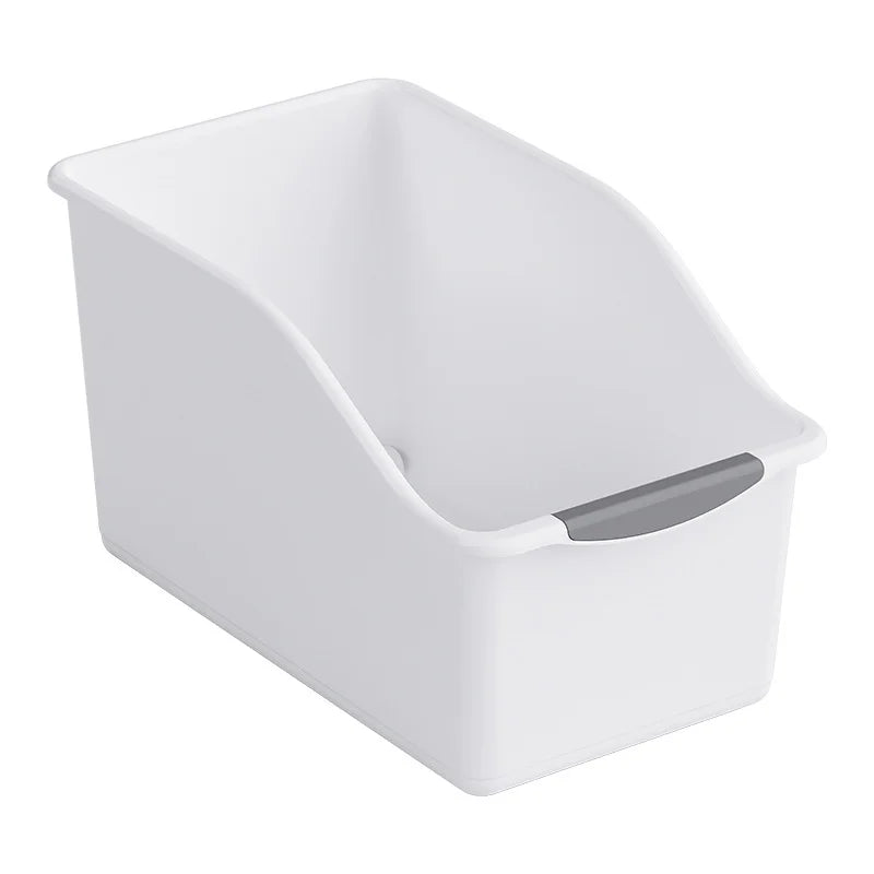 Ensemble de bacs de stockage en plastique incurvé - boîtes d'organisation à domicile polyvalentes pour les fournitures de nettoyage et les éléments essentiels des ménages