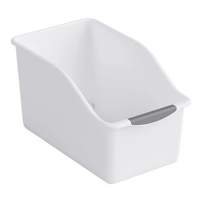 Ensemble de bacs de stockage en plastique incurvé - boîtes d'organisation à domicile polyvalentes pour les fournitures de nettoyage et les éléments essentiels des ménages